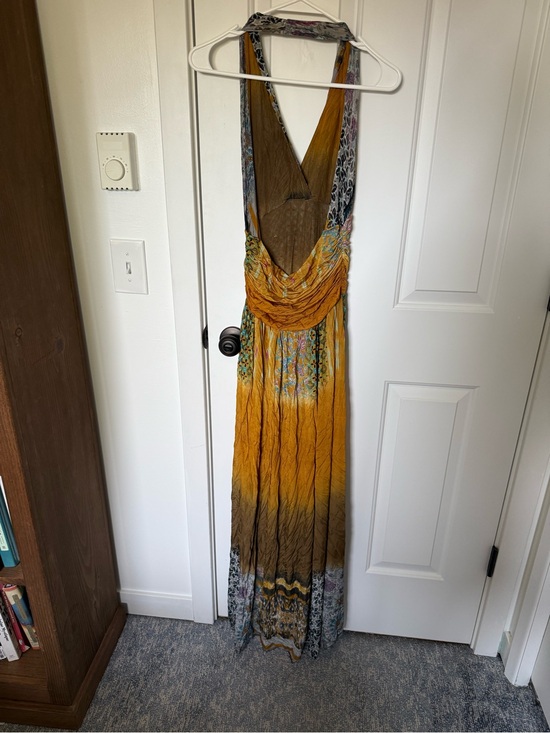 Etro Dresses & Skirts - Etro Mustard Yellow and Brown Printed Maxi Dress